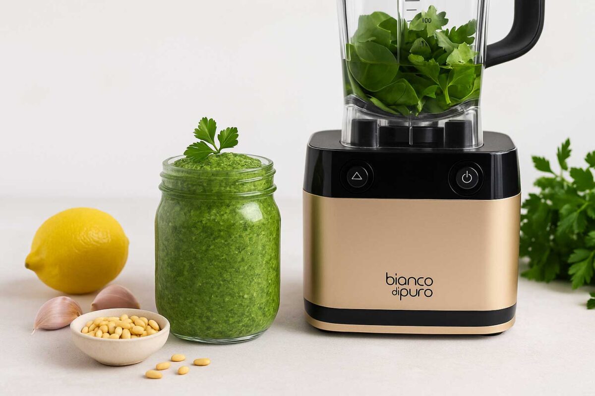 Peterselie Spinaziepesto met Pijnboompitten